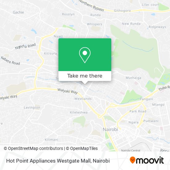 Hot Point Appliances Westgate Mall map