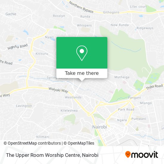 The Upper Room Worship Centre map