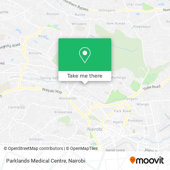 Parklands Medical Centre map