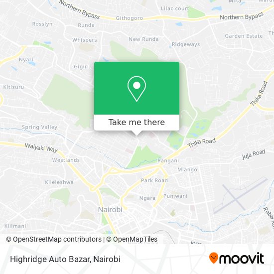 Highridge Auto Bazar map
