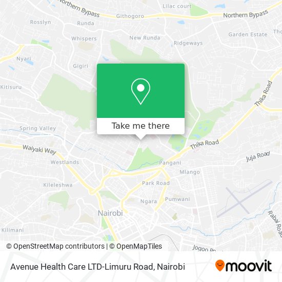 Avenue Health Care LTD-Limuru Road map