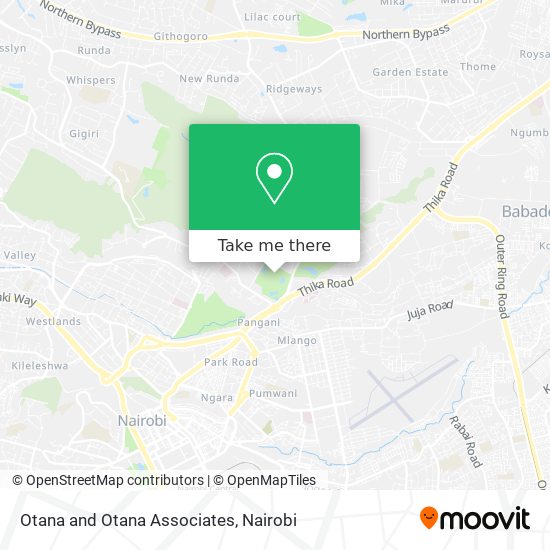 Otana and Otana Associates map