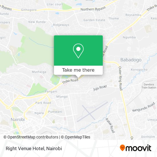 Right Venue Hotel map