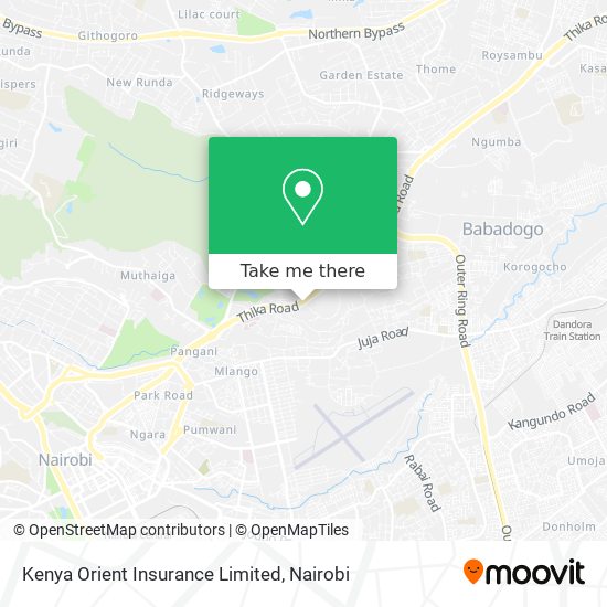 Kenya Orient Insurance Limited map