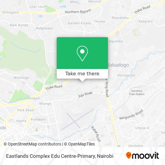 Eastlands Complex Edu Centre-Primary map