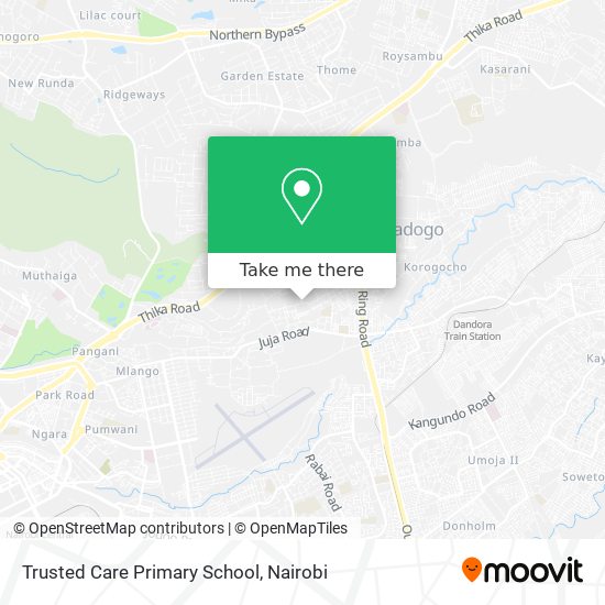 Trusted Care Primary School map