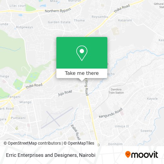 Erric Enterprises and Designers map