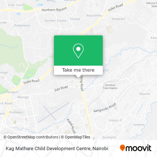 Kag Mathare Child Development Centre map
