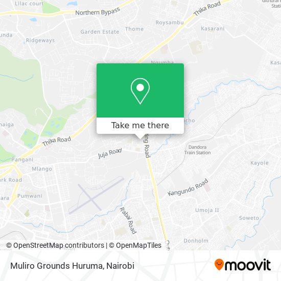 Muliro Grounds Huruma map