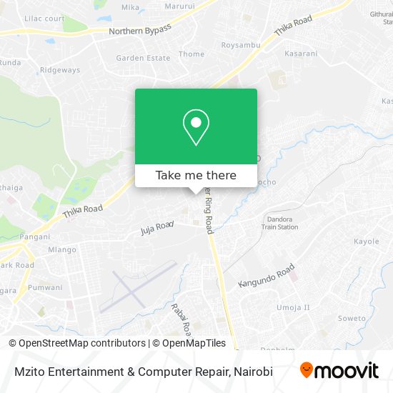 Mzito Entertainment & Computer Repair map