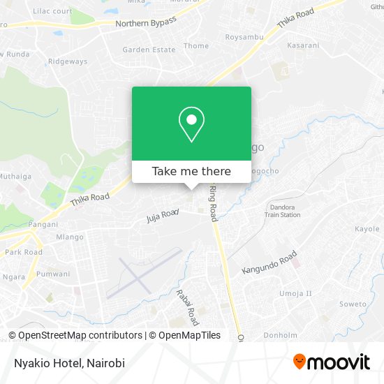 Nyakio Hotel map
