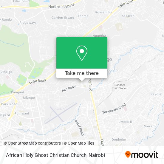 African Holy Ghost Christian Church map