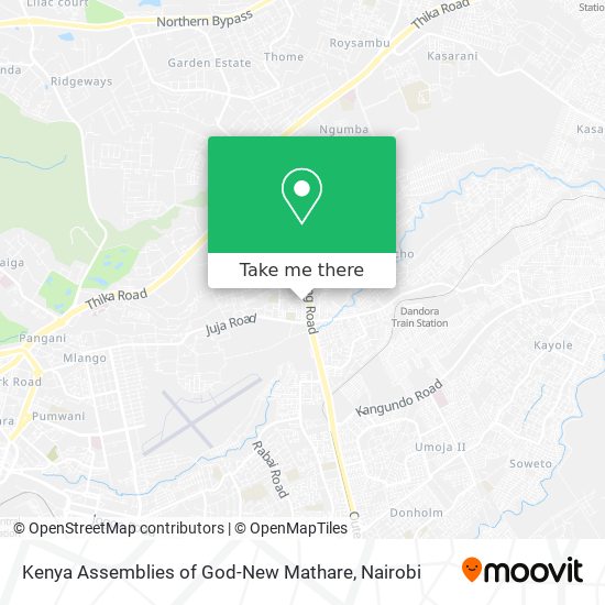 Kenya Assemblies of God-New Mathare map