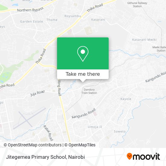 Jitegemea Primary School map