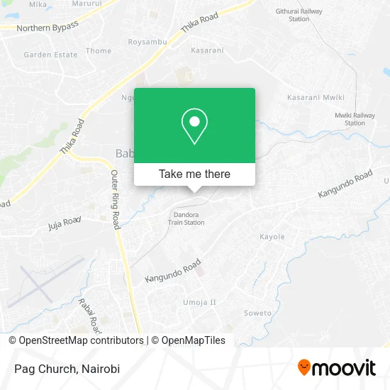 Pag Church map