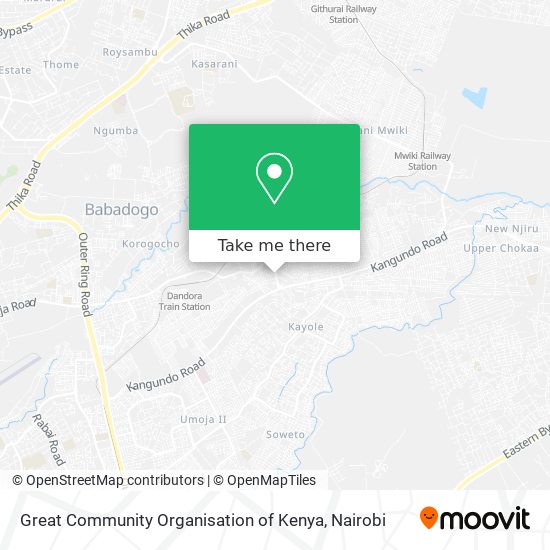 Great Community Organisation of Kenya map