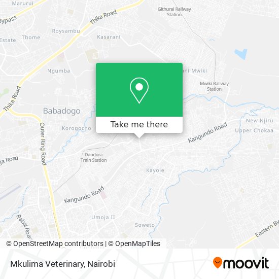 Mkulima Veterinary map