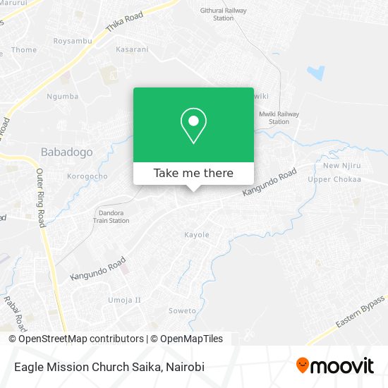 Eagle Mission Church Saika map