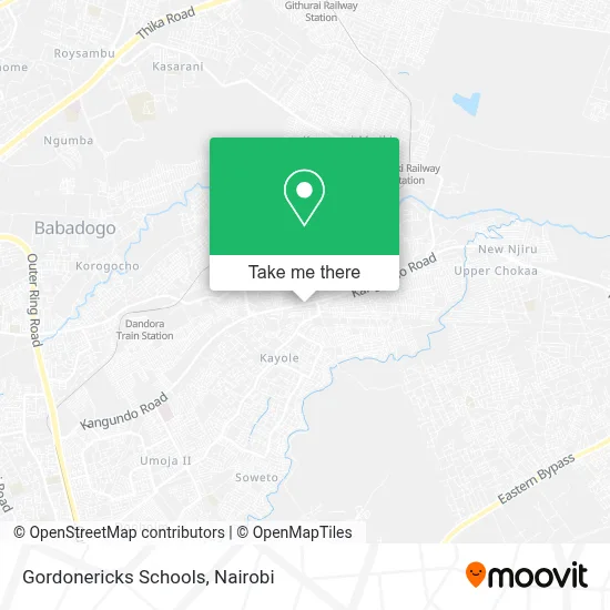 Gordonericks Schools map