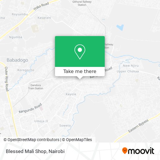 Blessed Mali Shop map