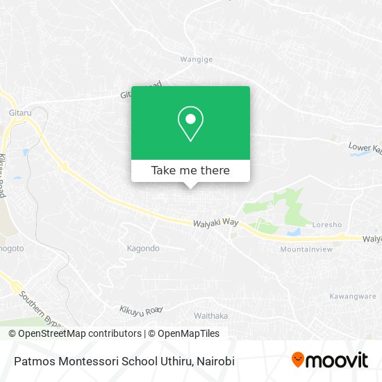 Patmos Montessori School Uthiru map
