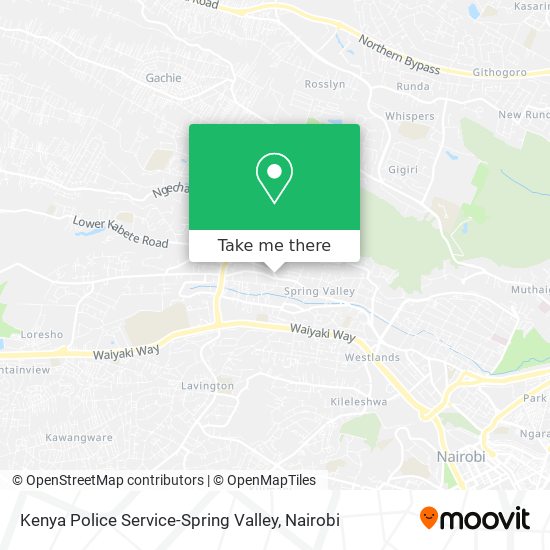 Kenya Police Service-Spring Valley map