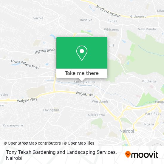 Tony Tekah Gardening and Landscaping Services map