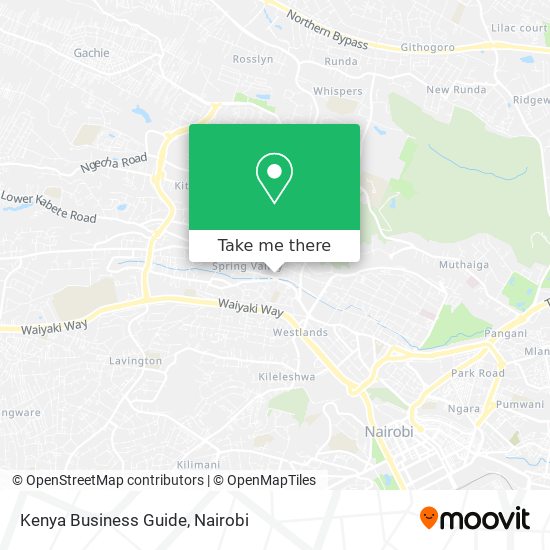 Kenya Business Guide map