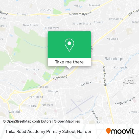 Thika Road Academy Primary School map