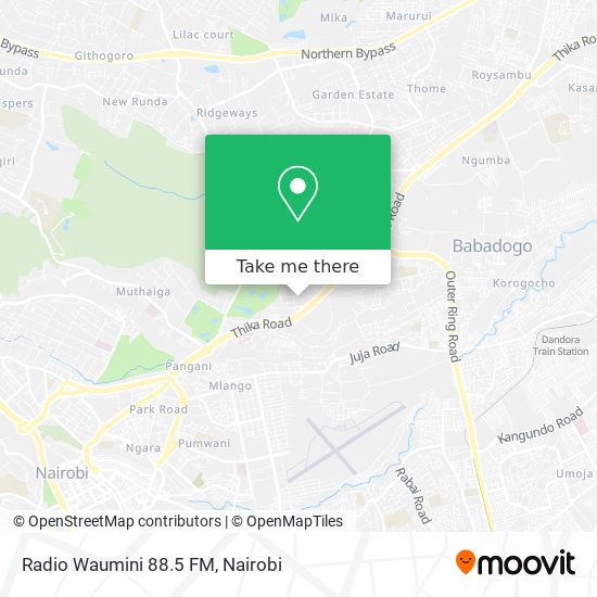 Radio Waumini 88.5 FM map