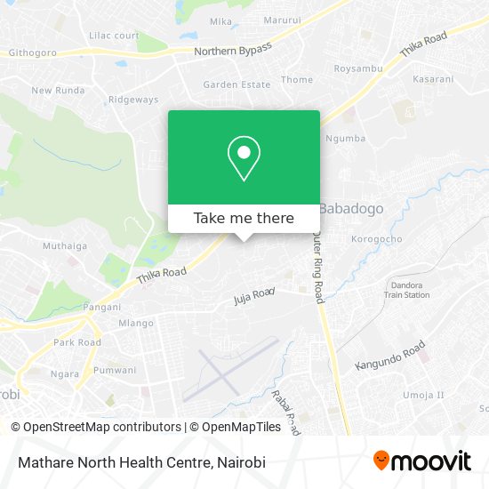 Mathare North Health Centre map