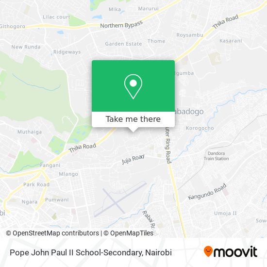 Pope John Paul II School-Secondary map