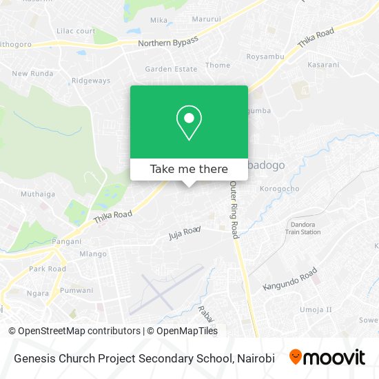 Genesis Church Project Secondary School map