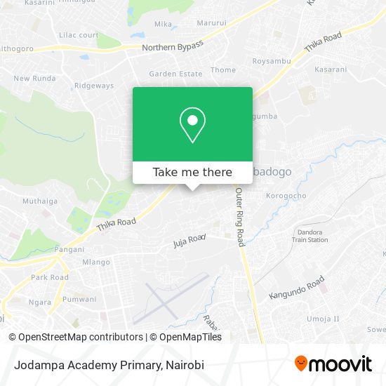 Jodampa Academy Primary map