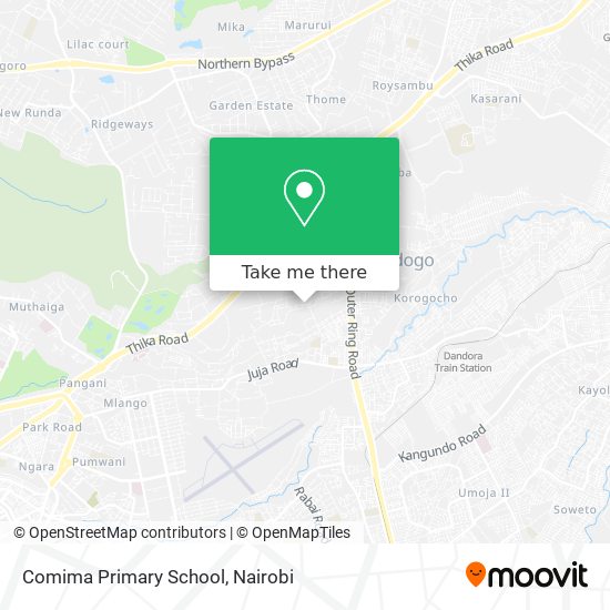 Comima Primary School map