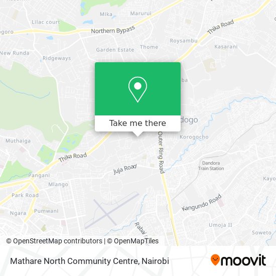 Mathare North Community Centre map