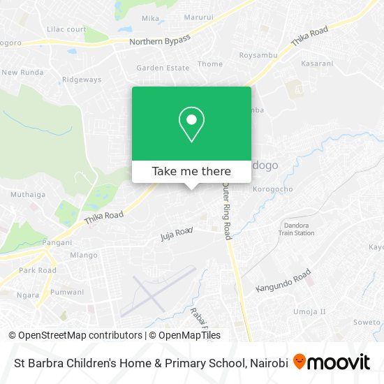 St Barbra Children's Home & Primary School map