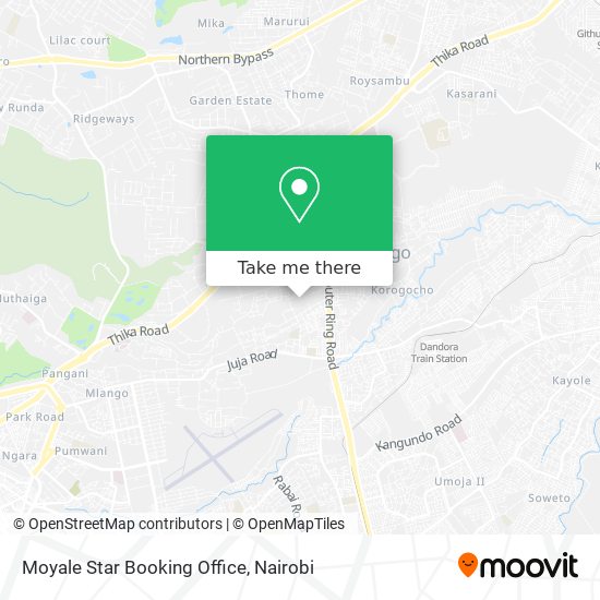 Moyale Star Booking Office map