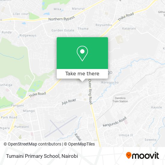 Tumaini Primary School map