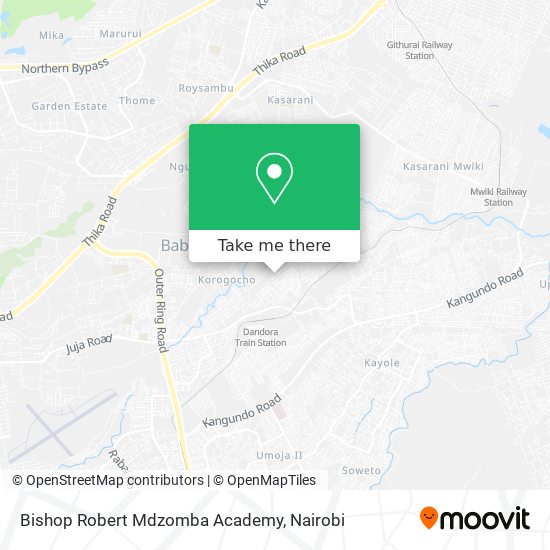 Bishop Robert Mdzomba Academy map