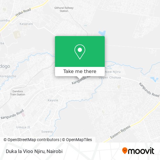Duka la Vioo Njiru map