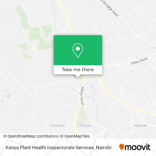 Kenya Plant Health Inspectorate Services map