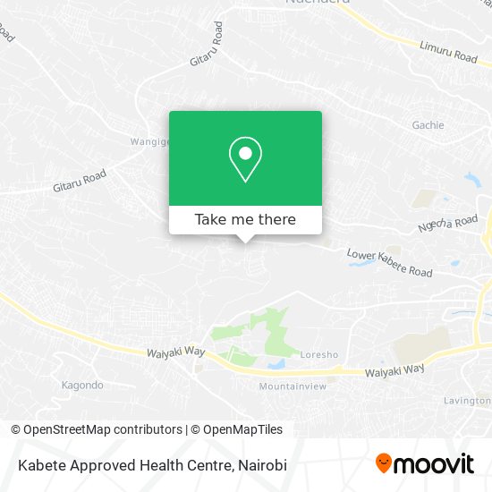 Kabete Approved Health Centre map