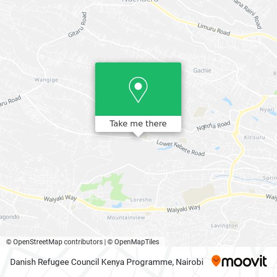 Danish Refugee Council Kenya Programme map