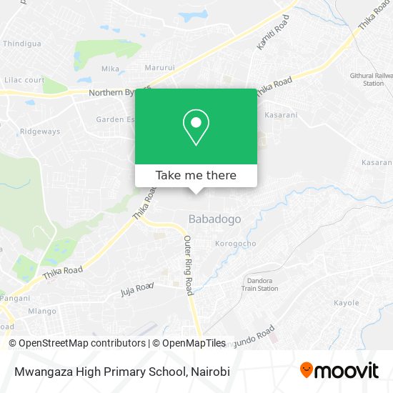 Mwangaza High Primary School map