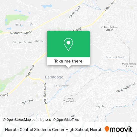 Nairobi Central Students Center High School map