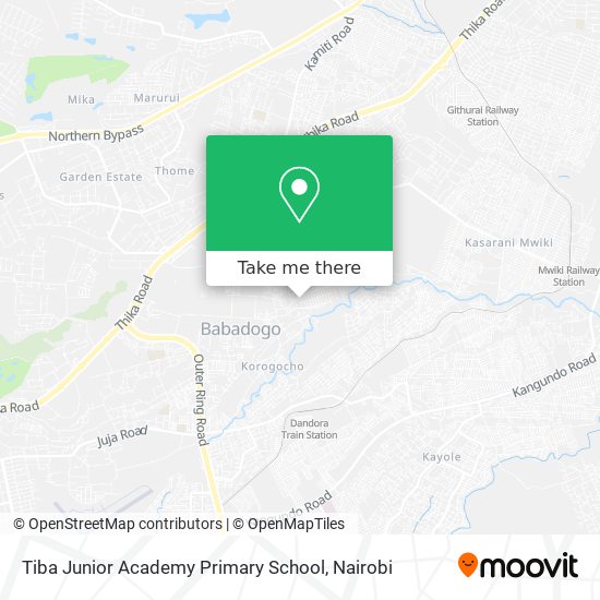 Tiba Junior Academy Primary School map