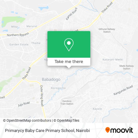 Primarycy Baby Care Primary School map