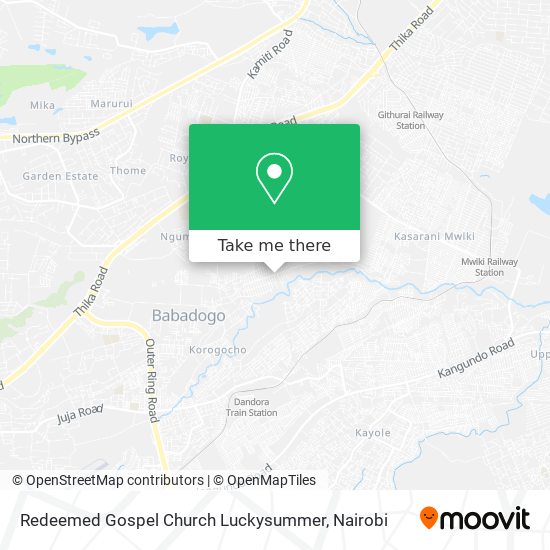 Redeemed Gospel Church Luckysummer map