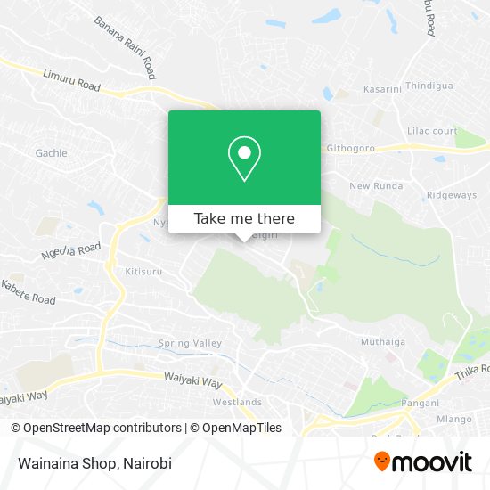 Wainaina Shop map